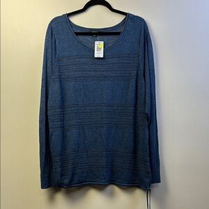 Torrid Blue Long Sleeve Knit Top